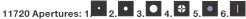 ophthalmoscope apertures