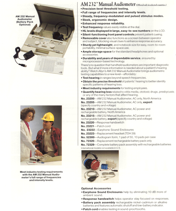 Welch Allyn Audiometer
