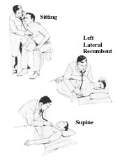 Techniques of Auscultation: different positions