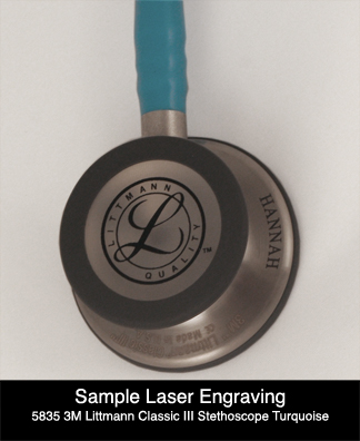 laser engrave littmann classic iii stethoscope