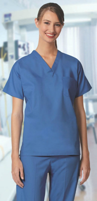S96 Scrub Shirt Ciel Blue Large
