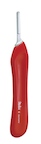 4-20 Miltex Knife Hdl 6 Red Plastic