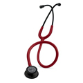 5868 3M™ Littmann® Classic III™ Stethoscope Black-Finish Chestpiece Burgundy Tube