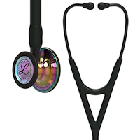 6240 3M™ Littmann® Cardiology IV™ Diagnostic Stethoscope High Polish Rainbow Black