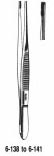 6-140 Miltex Brown Tissue Forceps 8 8X8T