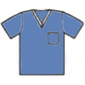 S96 Scrub Shirt Ciel Blue