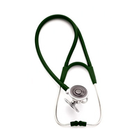 5079-324 Welch Allyn Harvey DLX Triple Head Stethoscope Forest Green